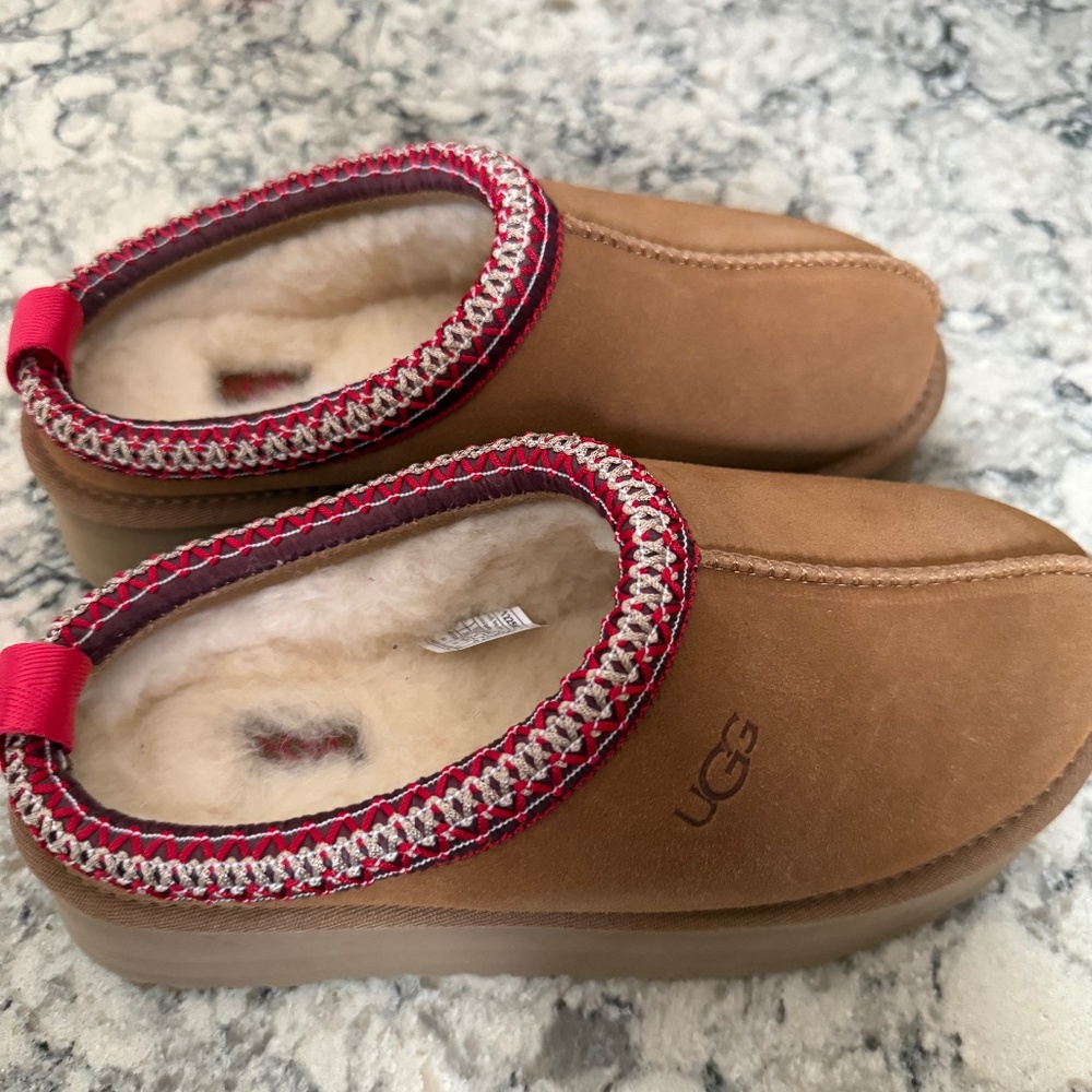 Womens UGG Tazz II Platform Slipper - Chestnut